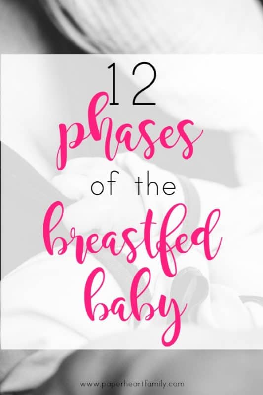 Breastfed babies go through a lot of different phases such as sleepy nursing, growth spurts, distracted nursing, biting, acrobatic nursing and more. This is a lighthearted timeline of the breastfed baby.