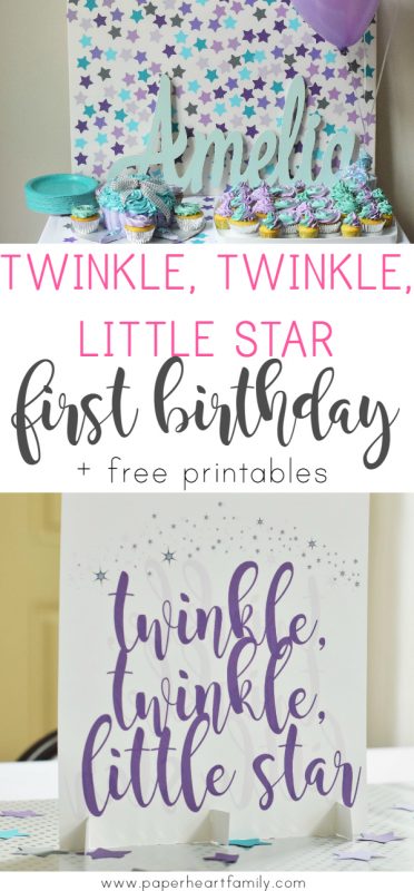 Use the classic children's song Twinkle, Twinkle, Little Star as the theme for your one-year old's first birthday party. Get decoration, centerpiece, and cake smash inspiration.
