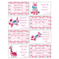 Valentine lunch box notes and jokes for kids.