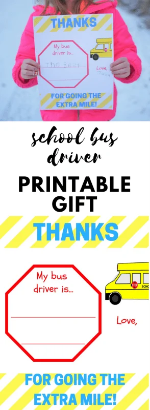 Don't know what to give your child's bus driver? This free printable bus driver appreciation card is perfect! Help your child tell her bus driver thank you and put a smile on her bus driver's face!