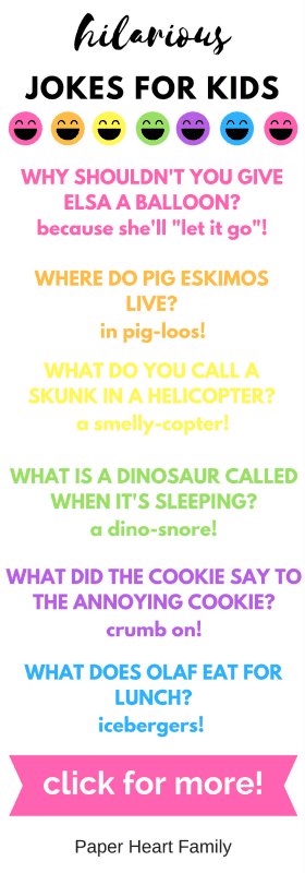 Funny Kids Jokes- This is such an awesome list of funny jokes for kids. My kids thought they were hilarious!