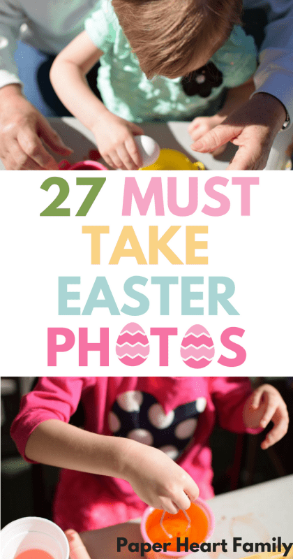 Do you want DIY Easter photo ideas for your kids? Forget the posed shots, forget the creepy mall Easter bunny and take some awesome, candid Easter pictures. Photo ideas for your Easter egg hunt, egg dyeing and Easter morning. Printable checklist included!