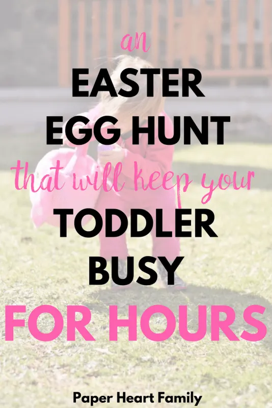 Easter egg hunt for toddlers