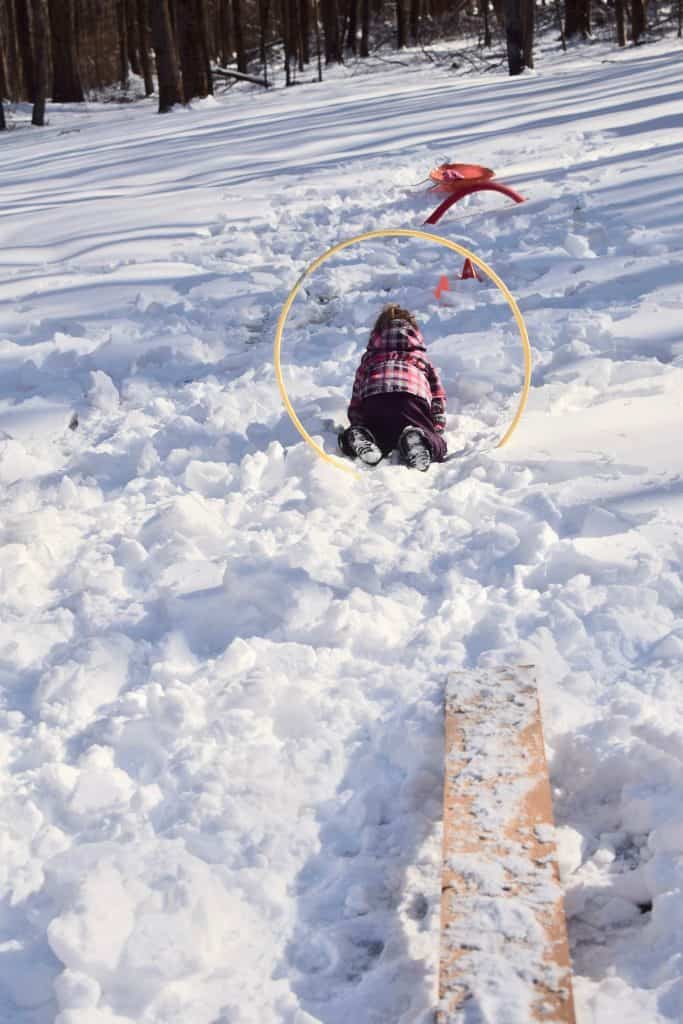 outdoor winter obstacle course