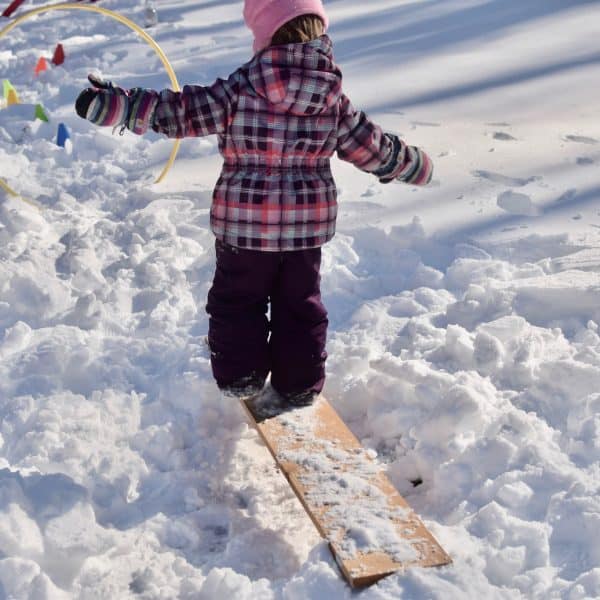 Snow Obstacle Course- Winter Fun That Will Totally Tire Your Kids Out