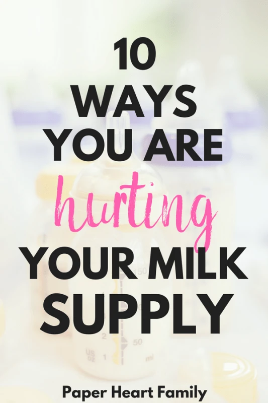 While sometimes low milk supply is out of your control when breastfeeding, there are also causes of low milk supply that you can control.