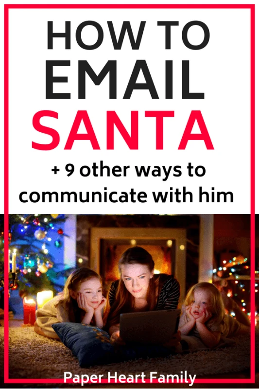 Find our how your kids can email santa, and communicate with him in other ways too!