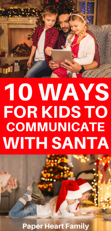 Find out how your child can communicate with Santa through text, email, a phone call, a letter or a personalized video.