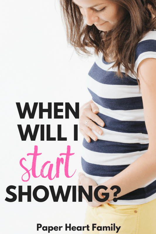 If you're anxious for a cute baby bump, learn when you will start showing.