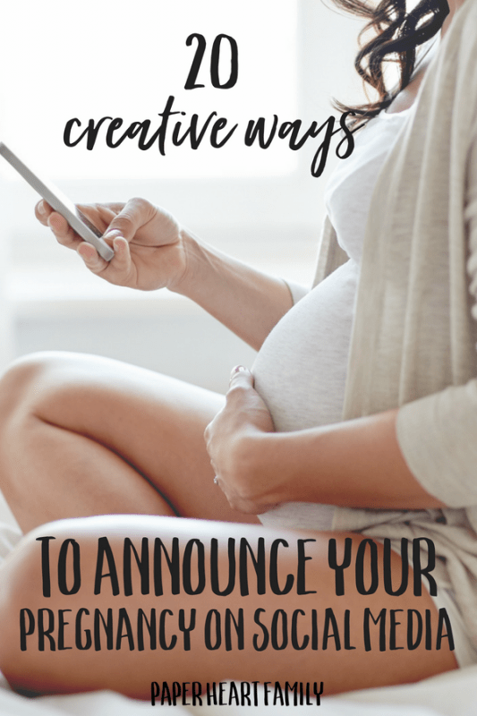 20 creative ideas for your big Facebook pregnancy announcement.