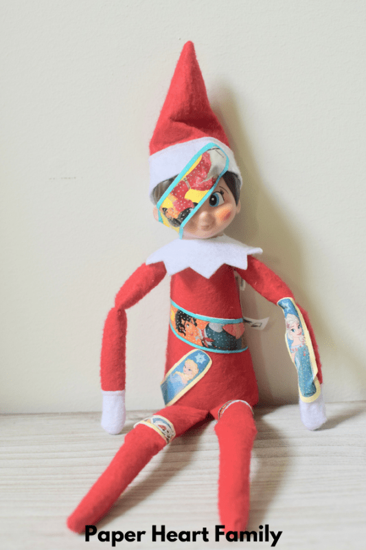 Kids love bandaids, and so does the Elf on the Shelf!