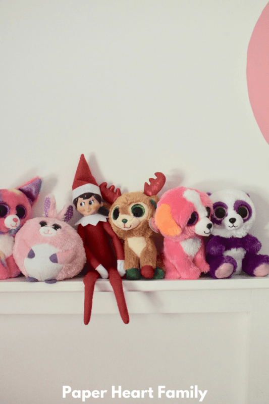 Yeah, I'm just an Elf on the Shelf hangin' with some Beanie Boos.