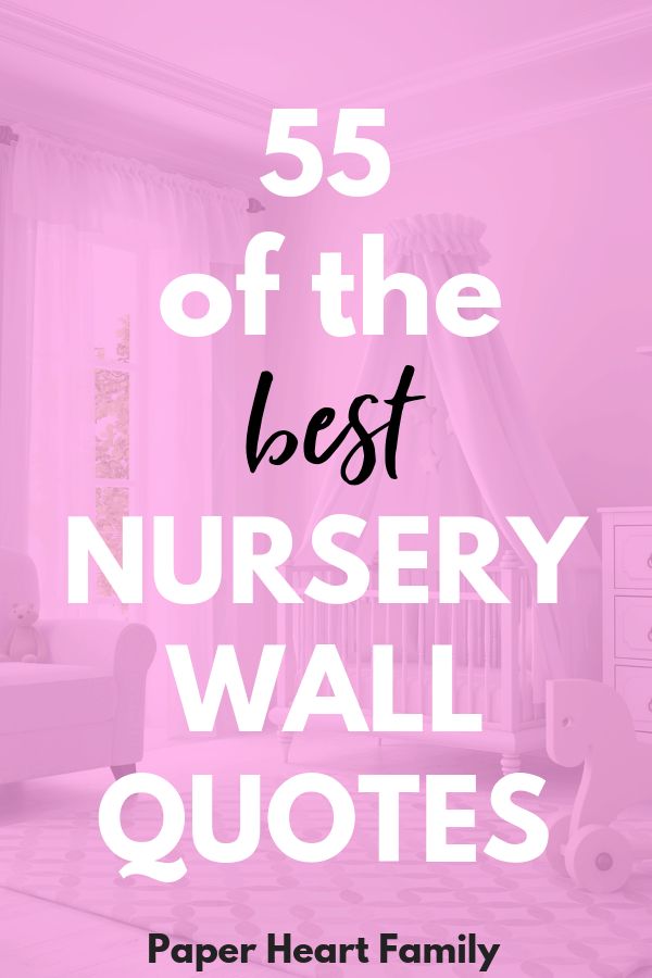 Nursery wall quotes for baby that are sweet and inspiring.