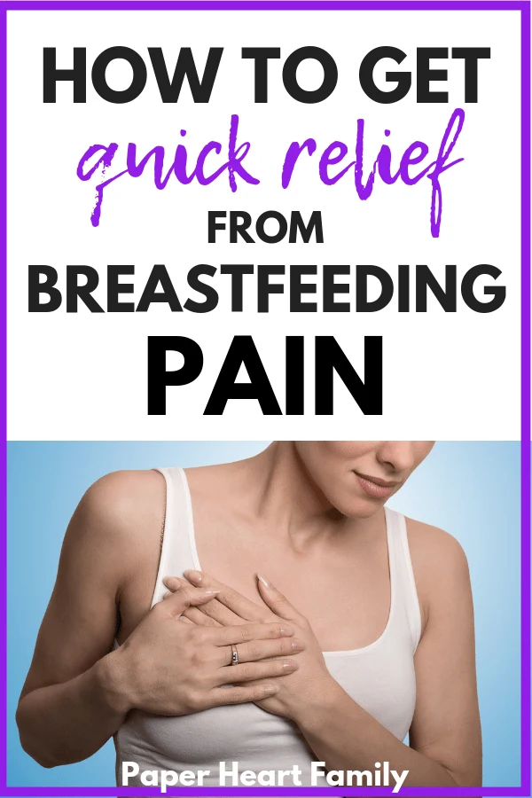 Effective ways to deal with breast pain during and after breastfeeding.