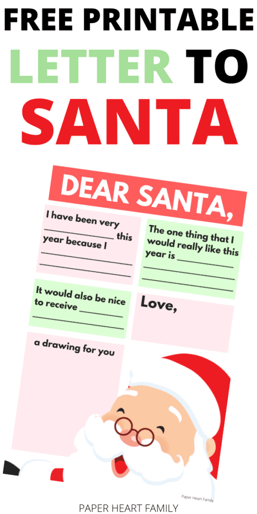 Free Printable Letter To Santa