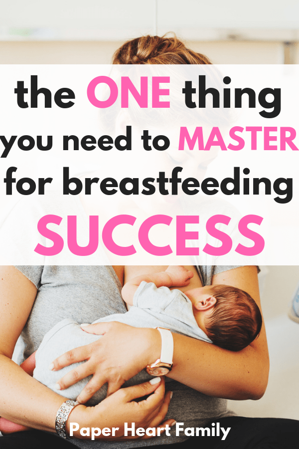 Getting your baby to have a good breastfeeding latch is the foundation for breastfeeding success- Get these breastfeeding latch tips!