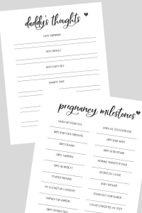 Modern Free Printable Pregnancy Journal Template