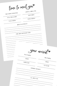 Modern Free Printable Pregnancy Journal Template
