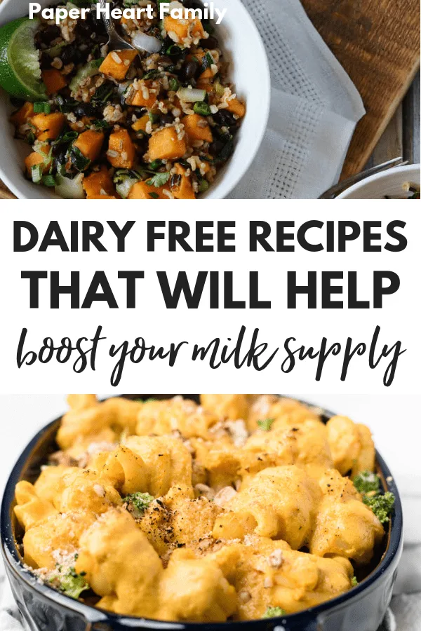 Delicious dairy and soy free dinner recipes for breastfeeding moms. MSPI and milk allergy friendly.