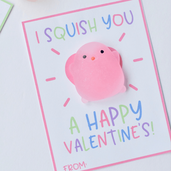 Squishy Valentine Cards- Fun Printable Valentines For Kids