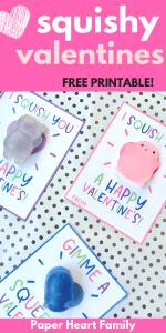 Squishy Valentine Cards- Fun Printable Valentines For Kids