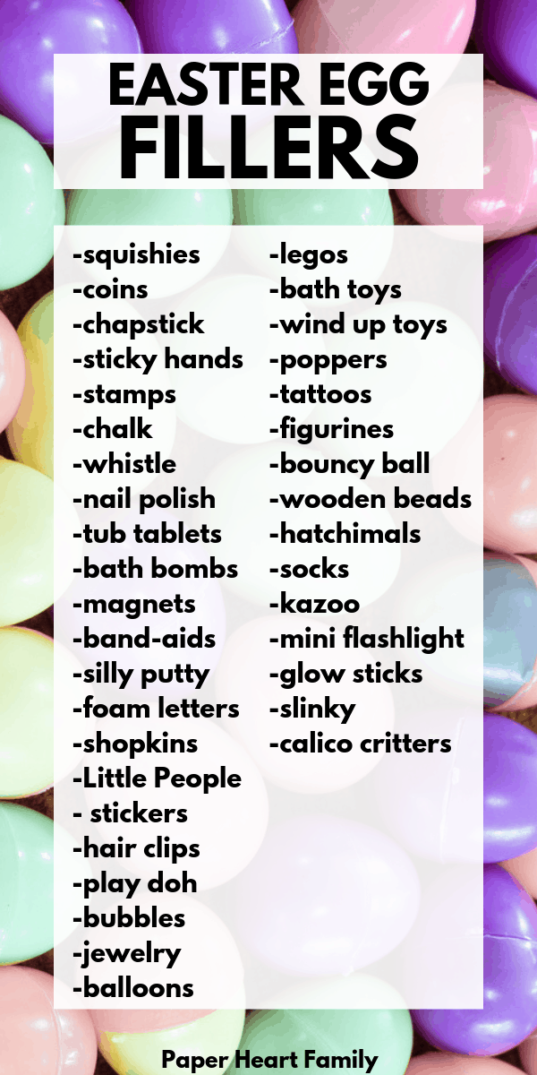 75 Easter Egg Fillers For Toddlers (Non-Candy Ideas!)