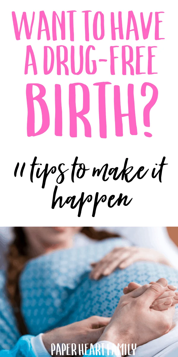 How to have an epidural free birth.
