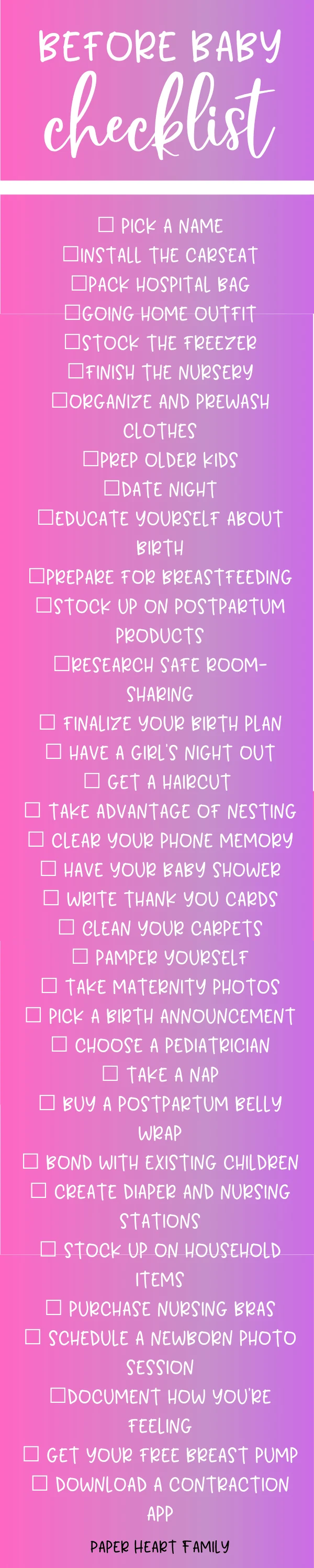 A Useful Pre-Baby Cleaning To-Do List