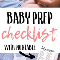 Checklist and printable- before baby arrives