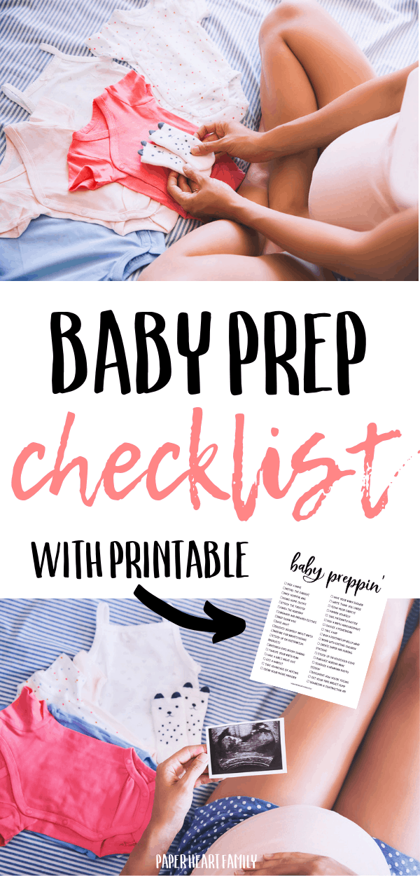 Checklist and printable- before baby arrives