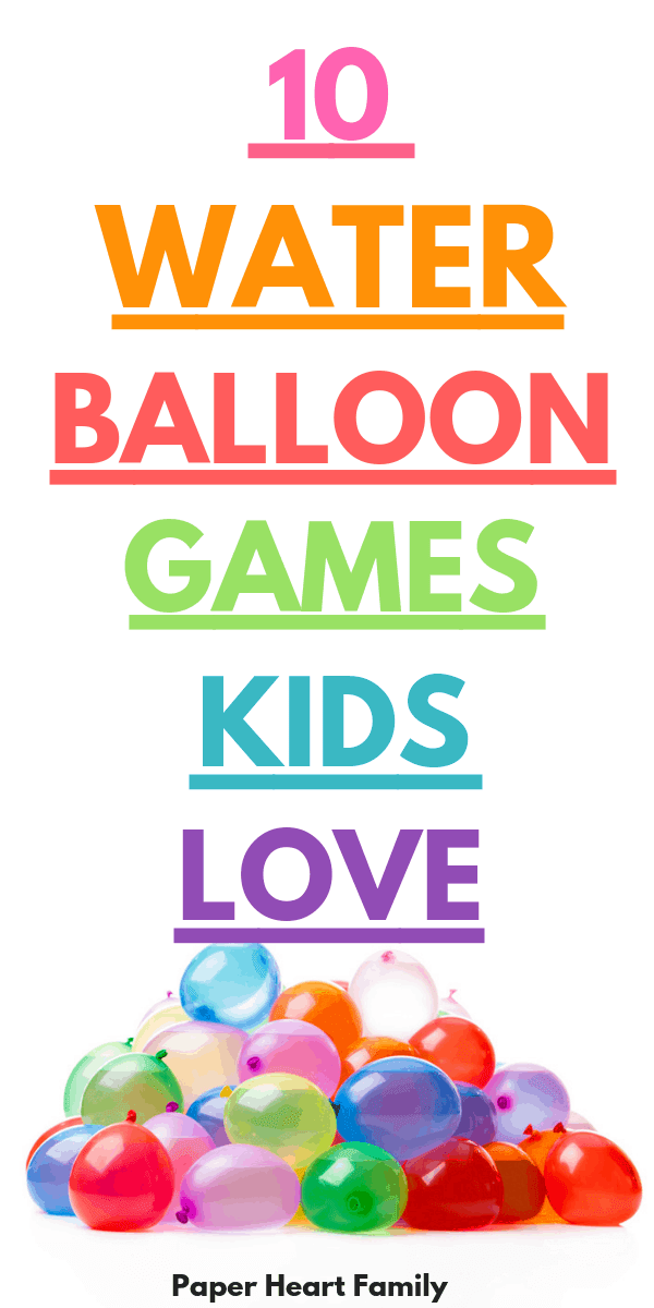 Water balloon games and activities for kids