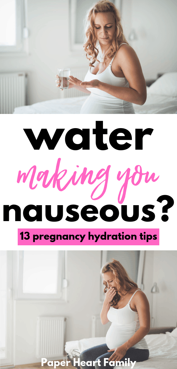 Get relief from pregnancy nausea caused by drinking water