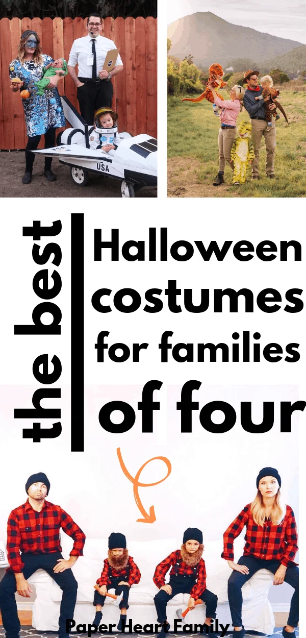 Awesome Halloween costume inspiration for families of four