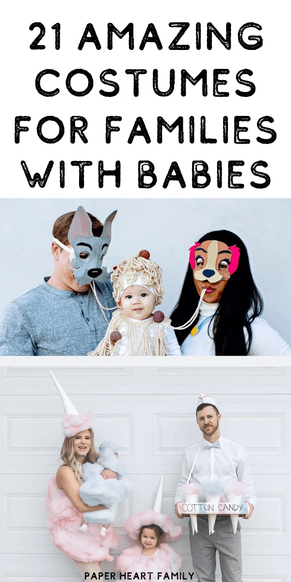 Family Halloween costume ideas including a baby