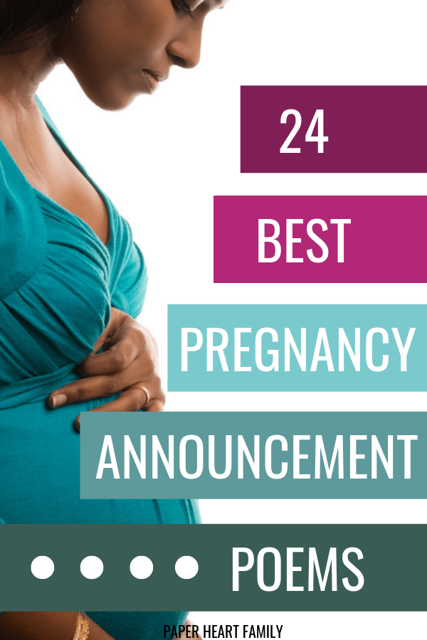 24 Sweet And Funny Pregnancy Announcement Poems 