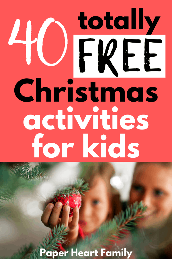 Free Christmas activities for kids