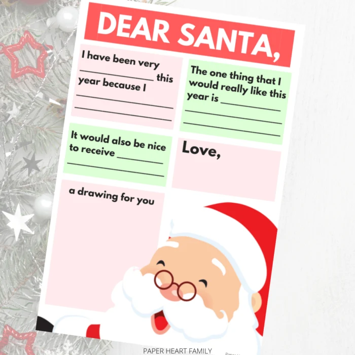 Letter To Santa Template