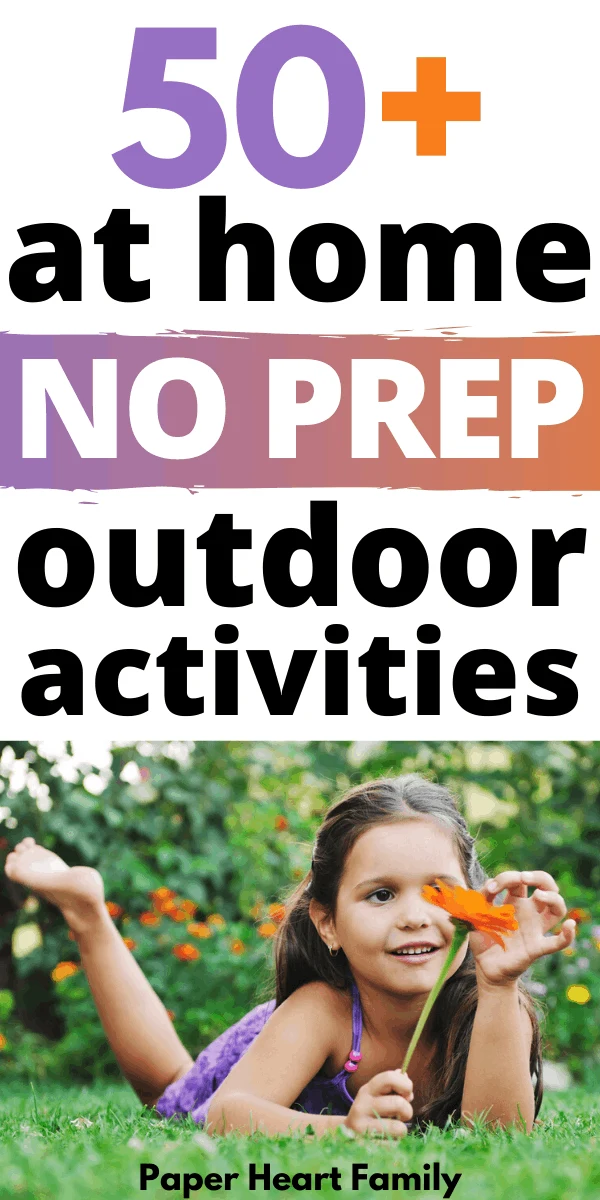 More than 50 at home outdoor activities and games for kids