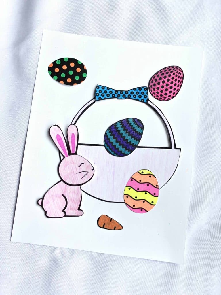 Free Printable Easter Craft For Kids (Simply Print, Cut, Color And Paste!)