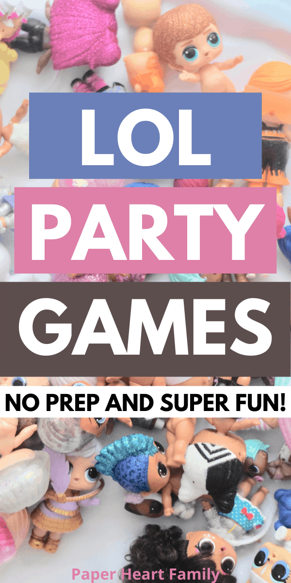 LOL Surprise Doll Quick, Easy and Fun Birthday Party Games