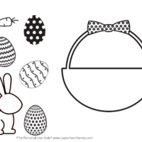 printable Easter craft template