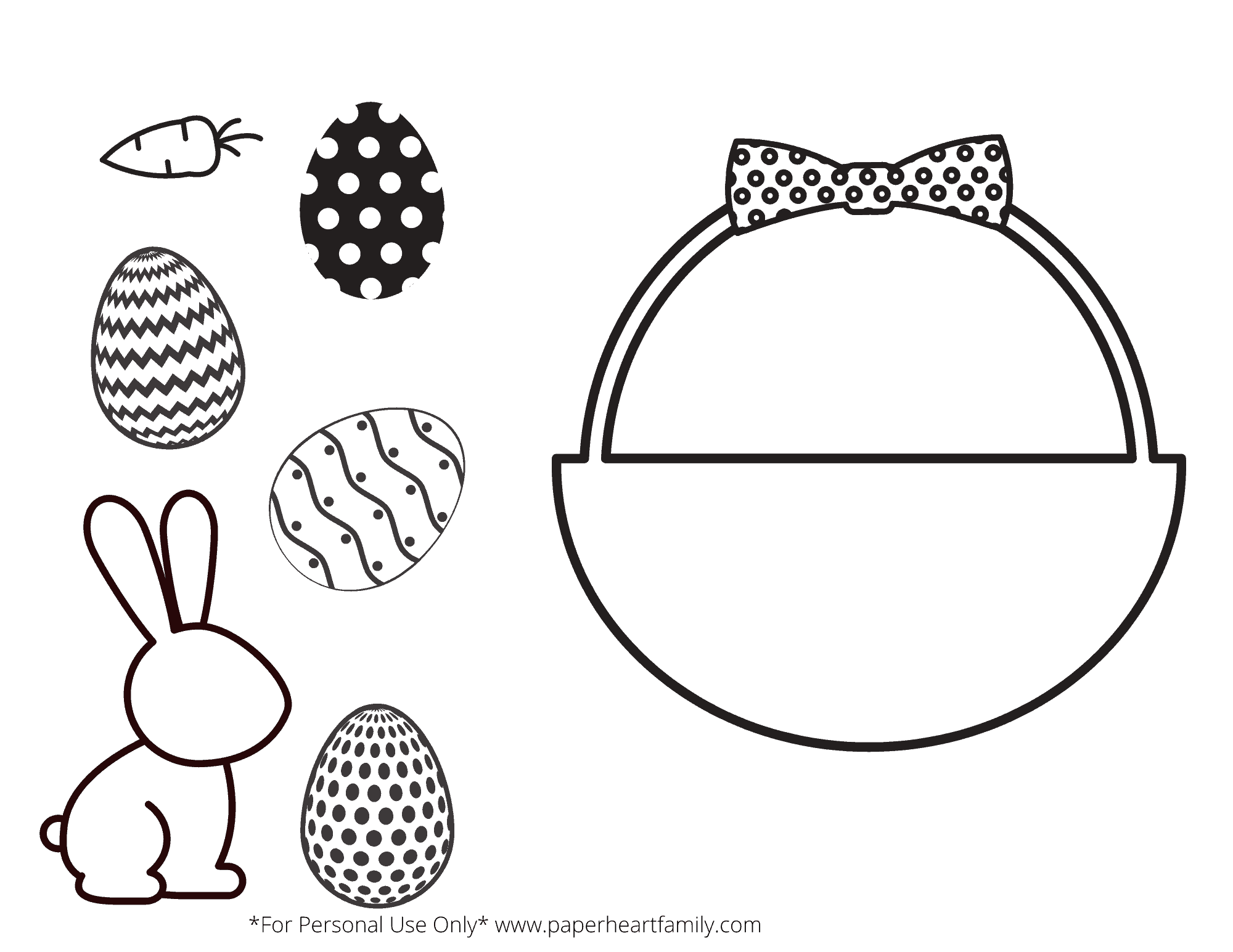printable Easter craft template