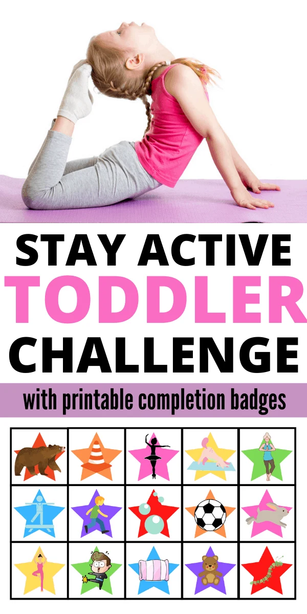 Help your toddler stay active with this fun and simple 30 day stay active challenge.