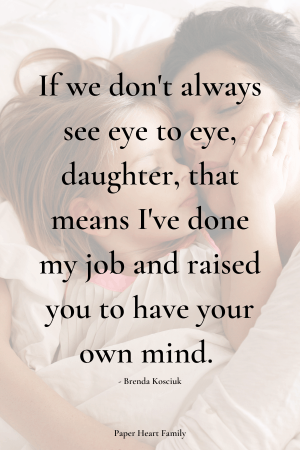 Quotes from a mother to a daughter