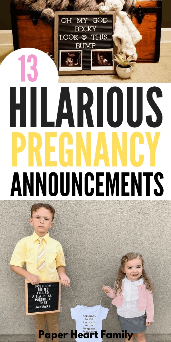 Hilarious pregnancy announcement photo ideas for your social media status
