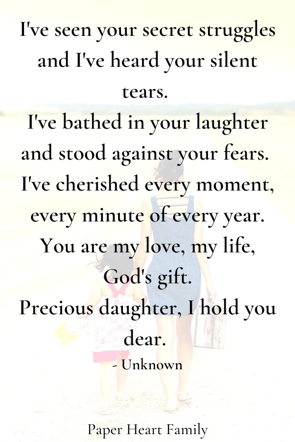 Sweet mother daughter poems