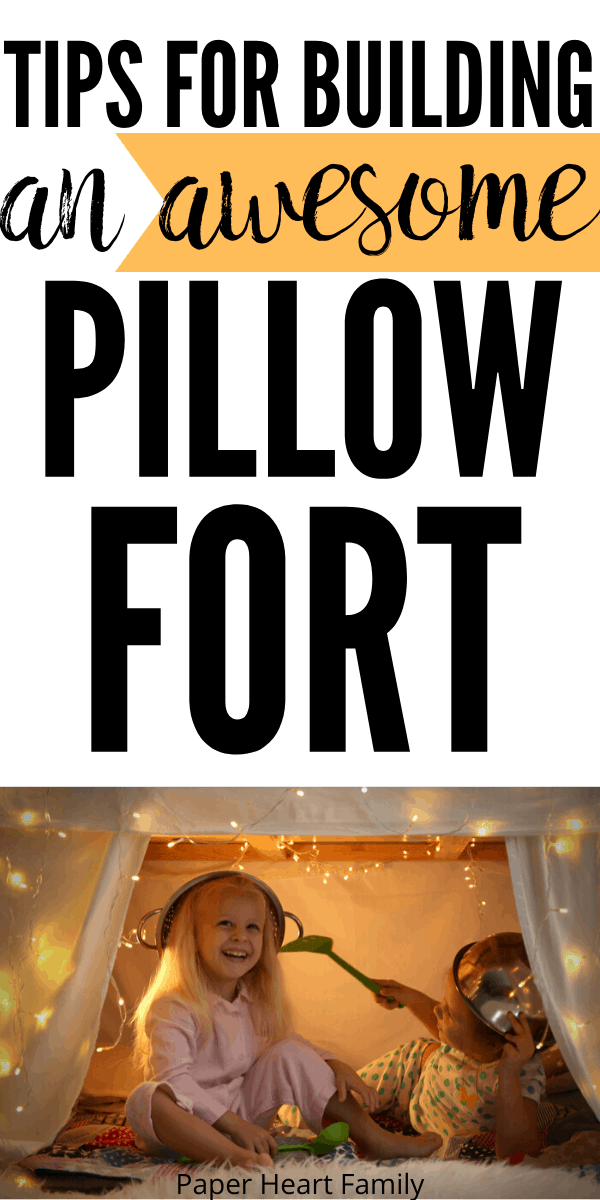 Tips for building a pillow fort for kids