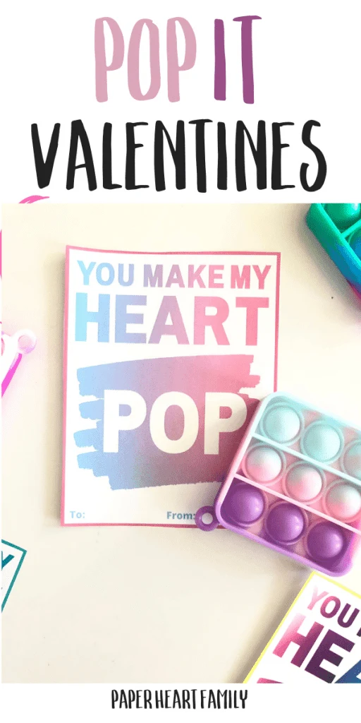 Free Printable Pop It Valentine For Kids
