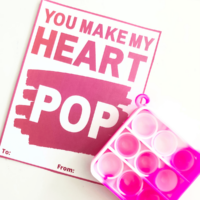 Pop It Valentine cards that say 