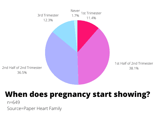 When does pregnancy start showing?